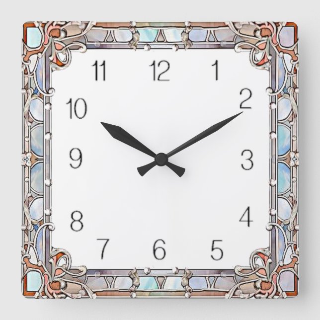 Reloj Cuadrado Art Deco (Anverso)