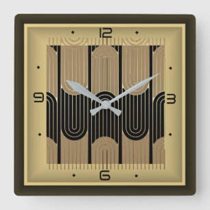 Reloj Cuadrado Art Deco