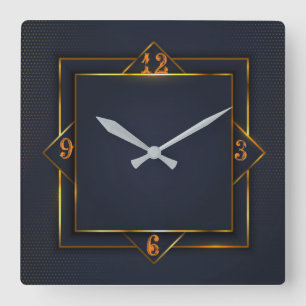 Reloj Cuadrado Art Deco