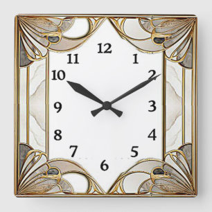 Reloj Cuadrado Art Deco