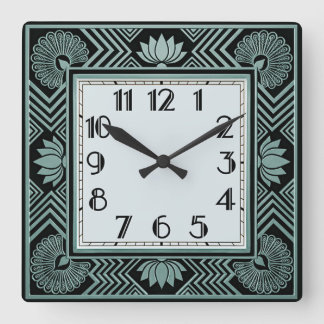 Reloj Cuadrado Art Deco