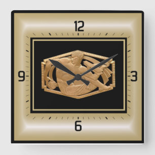 Reloj Cuadrado Art Deco