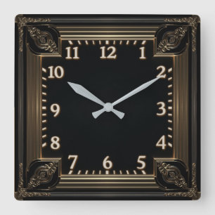 Reloj Cuadrado Art Deco