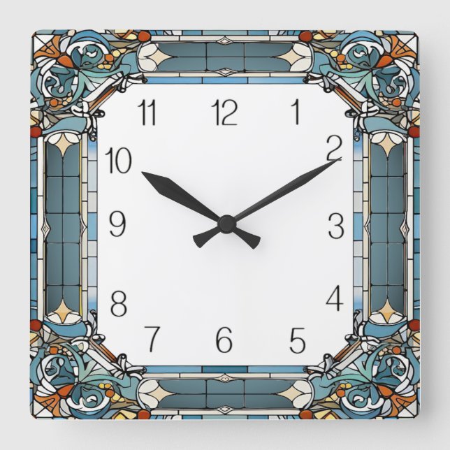 Reloj Cuadrado Art Deco (Anverso)