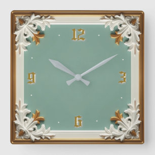 Reloj Cuadrado Art Deco 