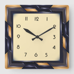 Reloj Cuadrado Art Deco