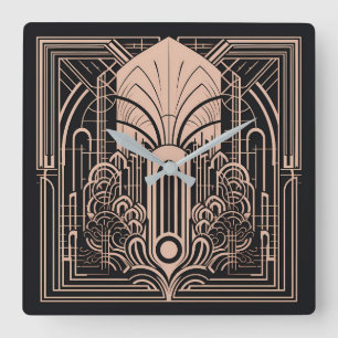 Reloj Cuadrado Art Deco