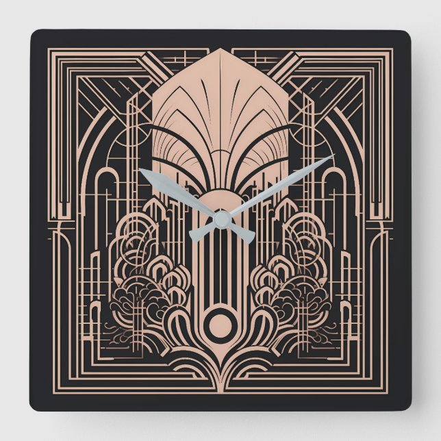 Reloj Cuadrado Art Deco (Anverso)