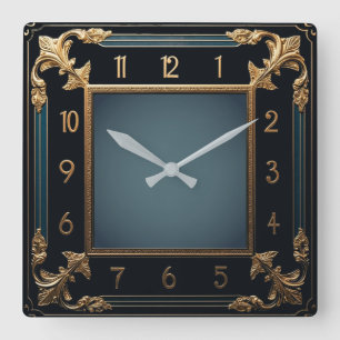 Reloj Cuadrado Art Deco