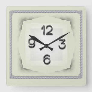 Reloj Cuadrado Art Deco