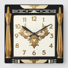 Reloj Cuadrado Art Deco