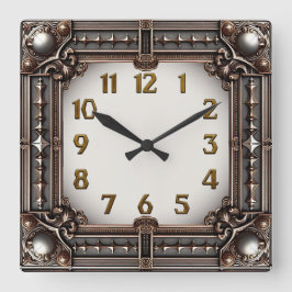 Reloj Cuadrado Art Deco