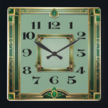 Reloj Cuadrado Art Deco<br><div class="desc">Gran diseño de reloj. Te encantará como a otros. Tenga la libertad de usar este diseño para otro producto que desee o para el personalizar y agregue su texto. Sígueme por más. Gracias. Que tengas un buen día.</div>