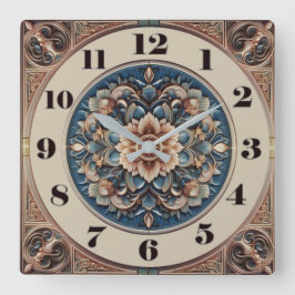 Reloj Cuadrado Art Deco