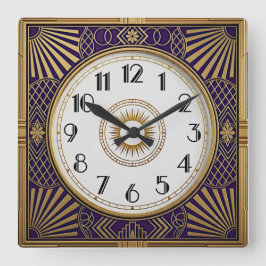 Reloj Cuadrado Art Deco