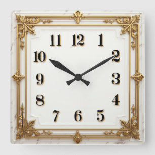 Reloj Cuadrado Art Deco