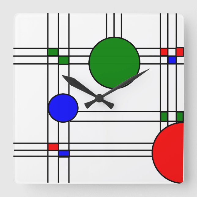 Reloj Cuadrado Art Deco  (Anverso)