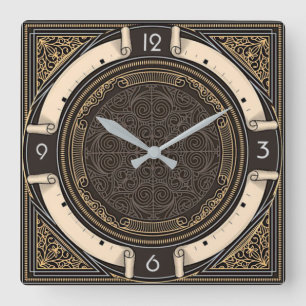 Reloj Cuadrado Art Deco