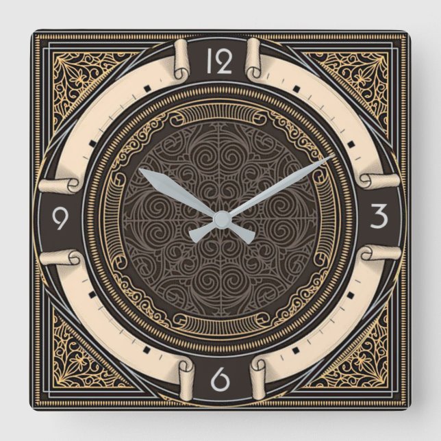 Reloj Cuadrado Art Deco (Anverso)