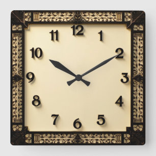 Reloj Cuadrado Art Deco