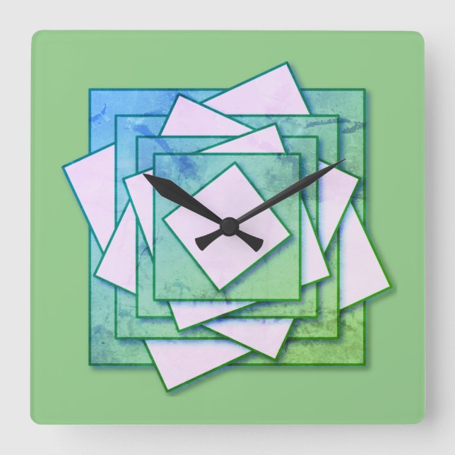 Reloj Cuadrado Art Deco (Anverso)