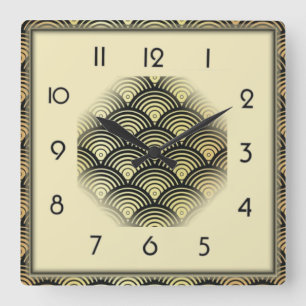 Reloj Cuadrado Art Deco