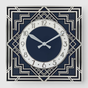Reloj Cuadrado Art Deco