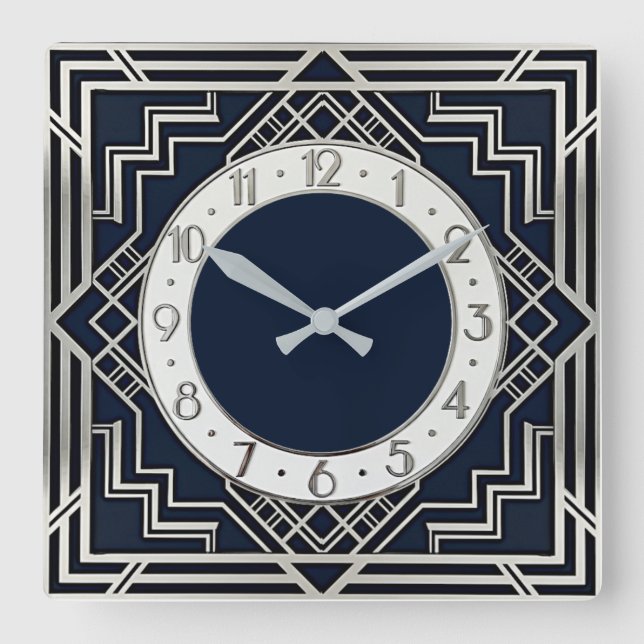 Reloj Cuadrado Art Deco (Anverso)