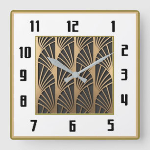 Reloj Cuadrado Art Deco