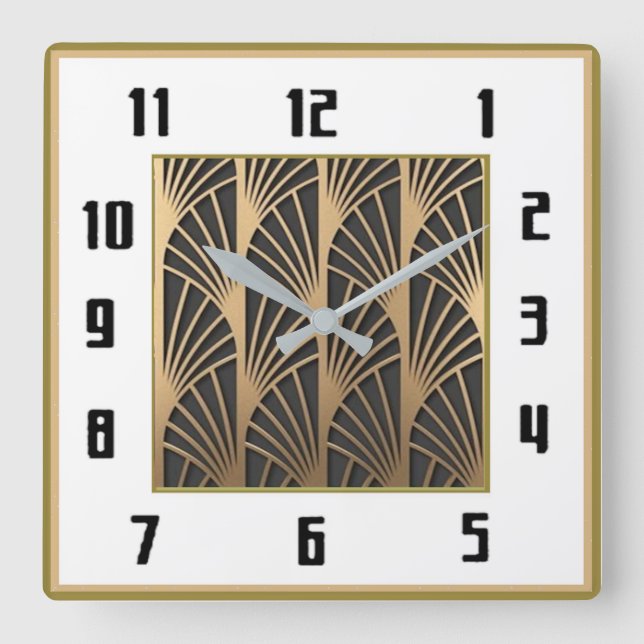 Reloj Cuadrado Art Deco (Anverso)