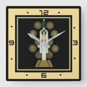 Reloj Cuadrado Art Deco