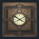 Reloj Cuadrado Art Deco<br><div class="desc">Gran diseño de reloj. Te encantará como a otros. Tenga la libertad de usar este diseño para otro producto que desee o para el personalizar y agregue su texto. Sígueme por más. Gracias. Que tengas un buen día.</div>