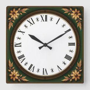 Reloj Cuadrado Art Deco