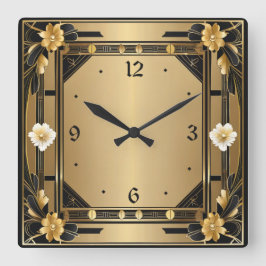 Reloj Cuadrado Art Deco