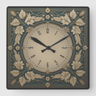 Reloj Cuadrado Art Deco