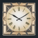 Reloj Cuadrado Art Deco<br><div class="desc">Gran diseño de reloj. Te encantará como a otros. Tenga la libertad de usar este diseño para otro producto que desee o para el personalizar y agregue su texto. Sígueme por más. Gracias. Que tengas un buen día.</div>