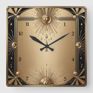 Reloj Cuadrado Art Déco