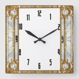 Reloj Cuadrado Art Deco