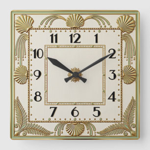 Reloj Cuadrado Art Deco