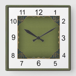 Reloj Cuadrado Art Deco