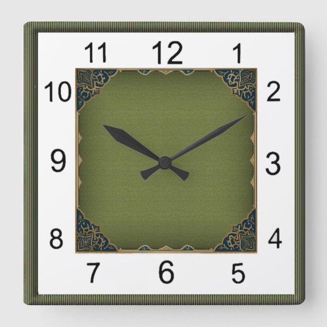 Reloj Cuadrado Art Deco (Anverso)