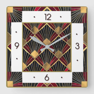 Reloj Cuadrado Art Deco
