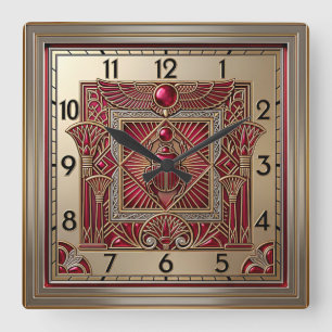 Reloj Cuadrado Art Deco