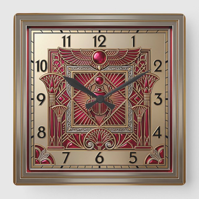 Reloj Cuadrado Art Deco (Anverso)