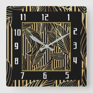 Reloj Cuadrado Art Deco