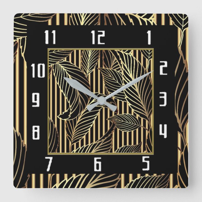 Reloj Cuadrado Art Deco (Anverso)