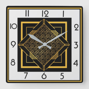 Reloj Cuadrado Art Deco