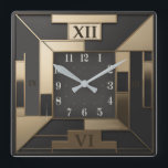 Reloj Cuadrado Art Deco<br><div class="desc">Gran diseño de reloj. Te encantará como a otros. Tenga la libertad de usar este diseño para otro producto que desee o para el personalizar y agregue su texto. Sígueme por más. Gracias. Que tengas un buen día.</div>