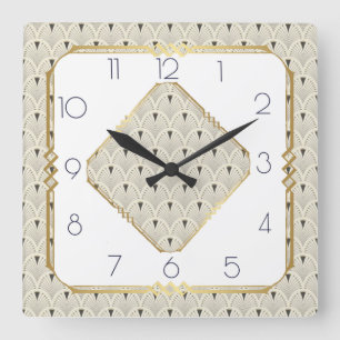 Reloj Cuadrado Art Deco