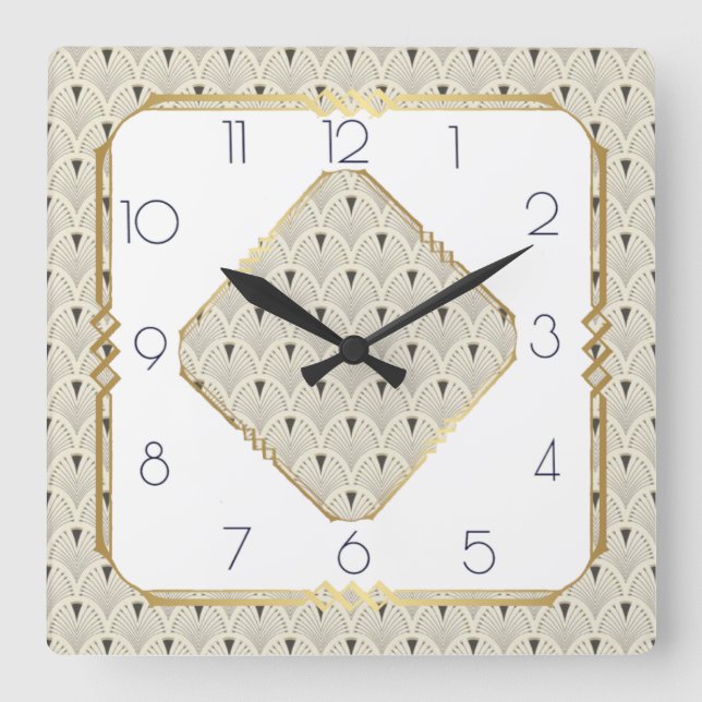 Reloj Cuadrado Art Deco (Anverso)